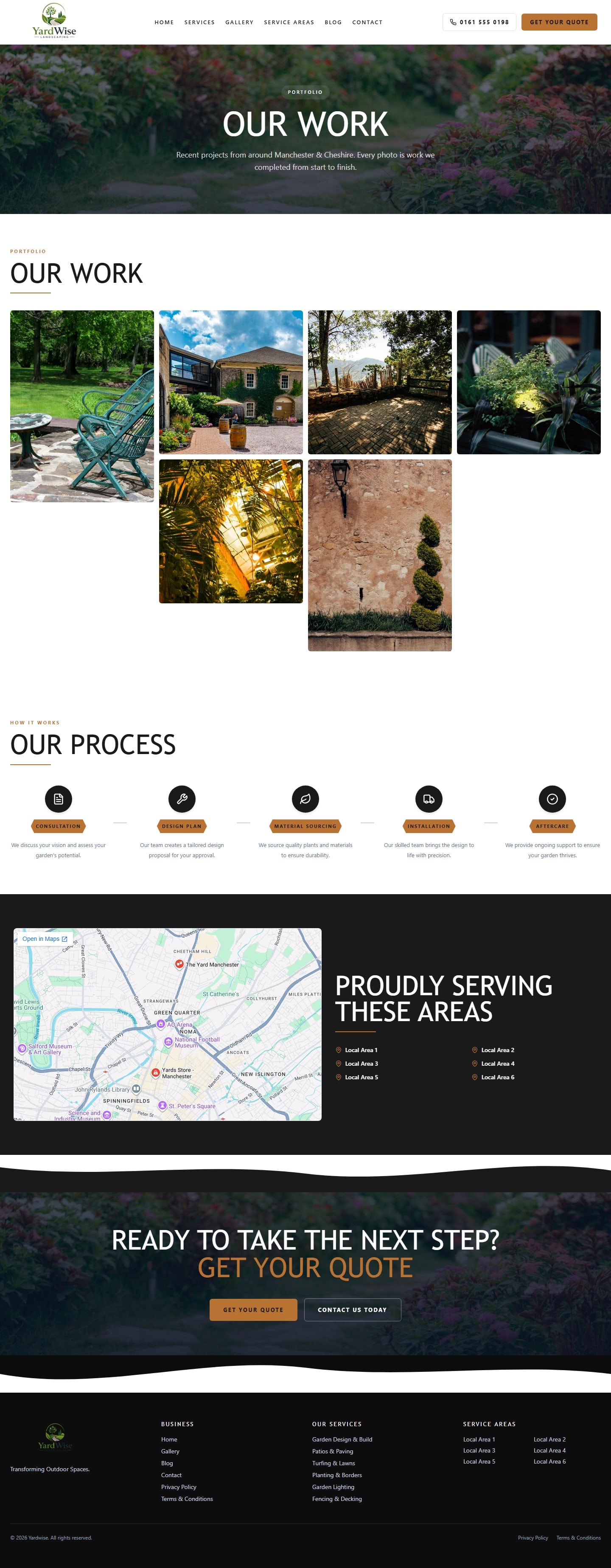 Yardwise website template screenshot