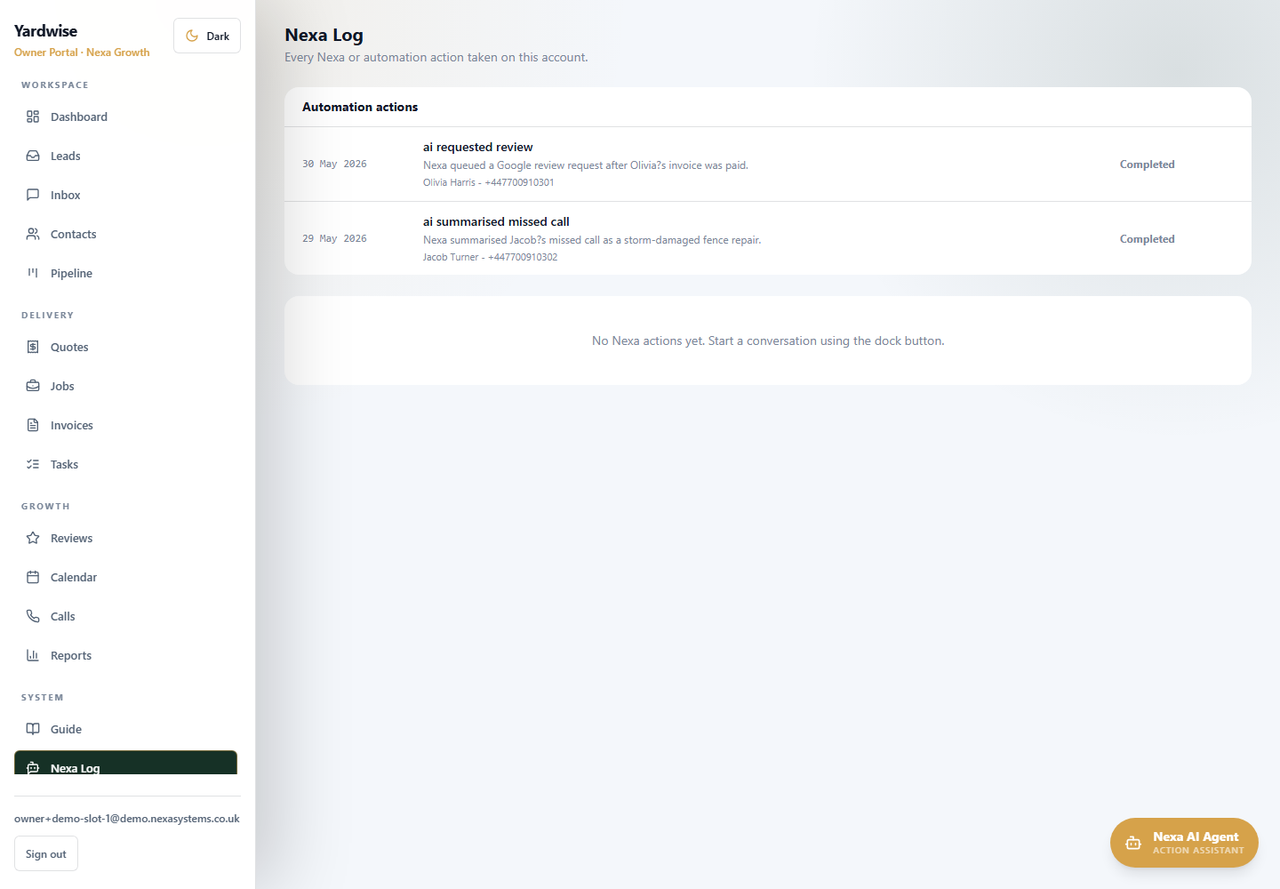 Owner portal assistant